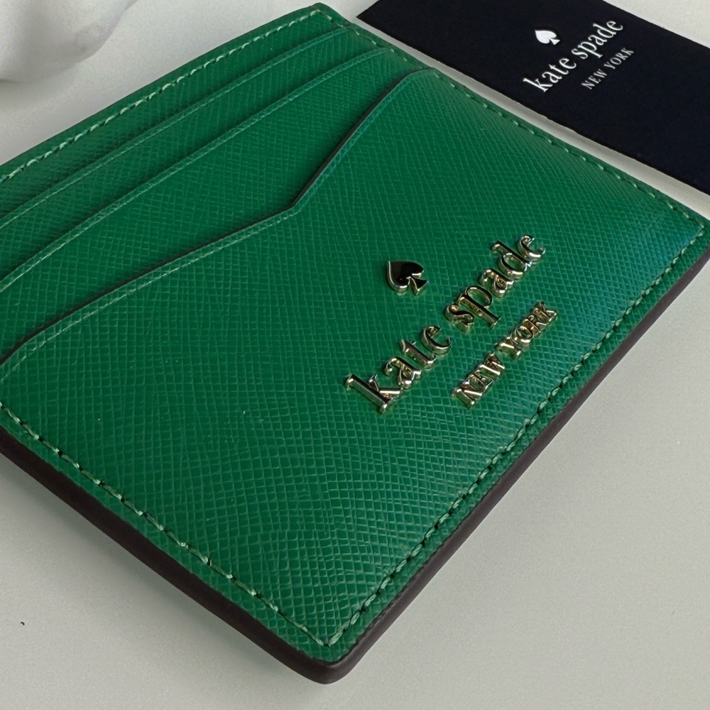 Kate Spade Staci Small Slim Card Holder
Green Bean 
NWT - Picture 4 of 6